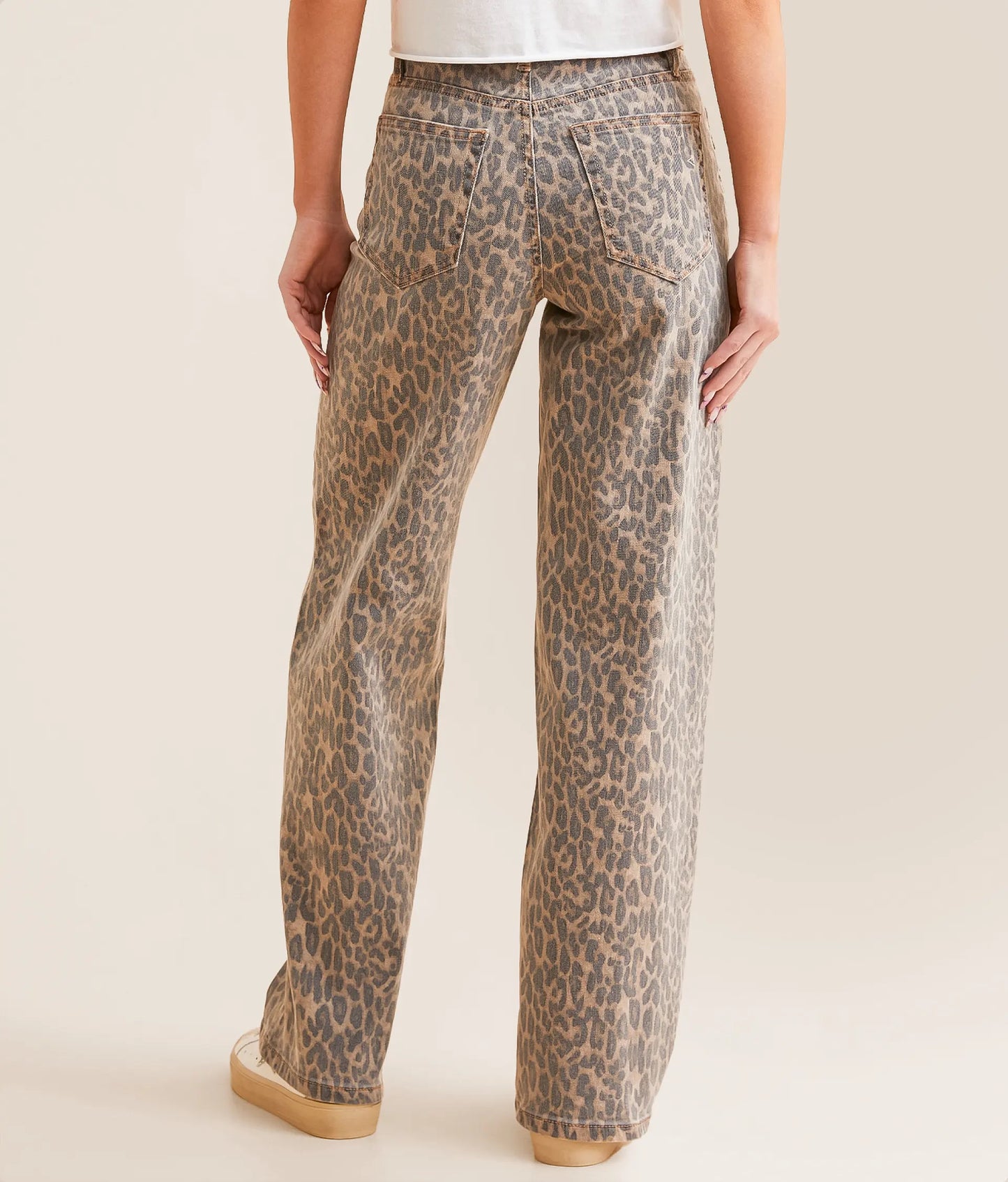 HIDDEN LOGAN LEOPARD JEANS