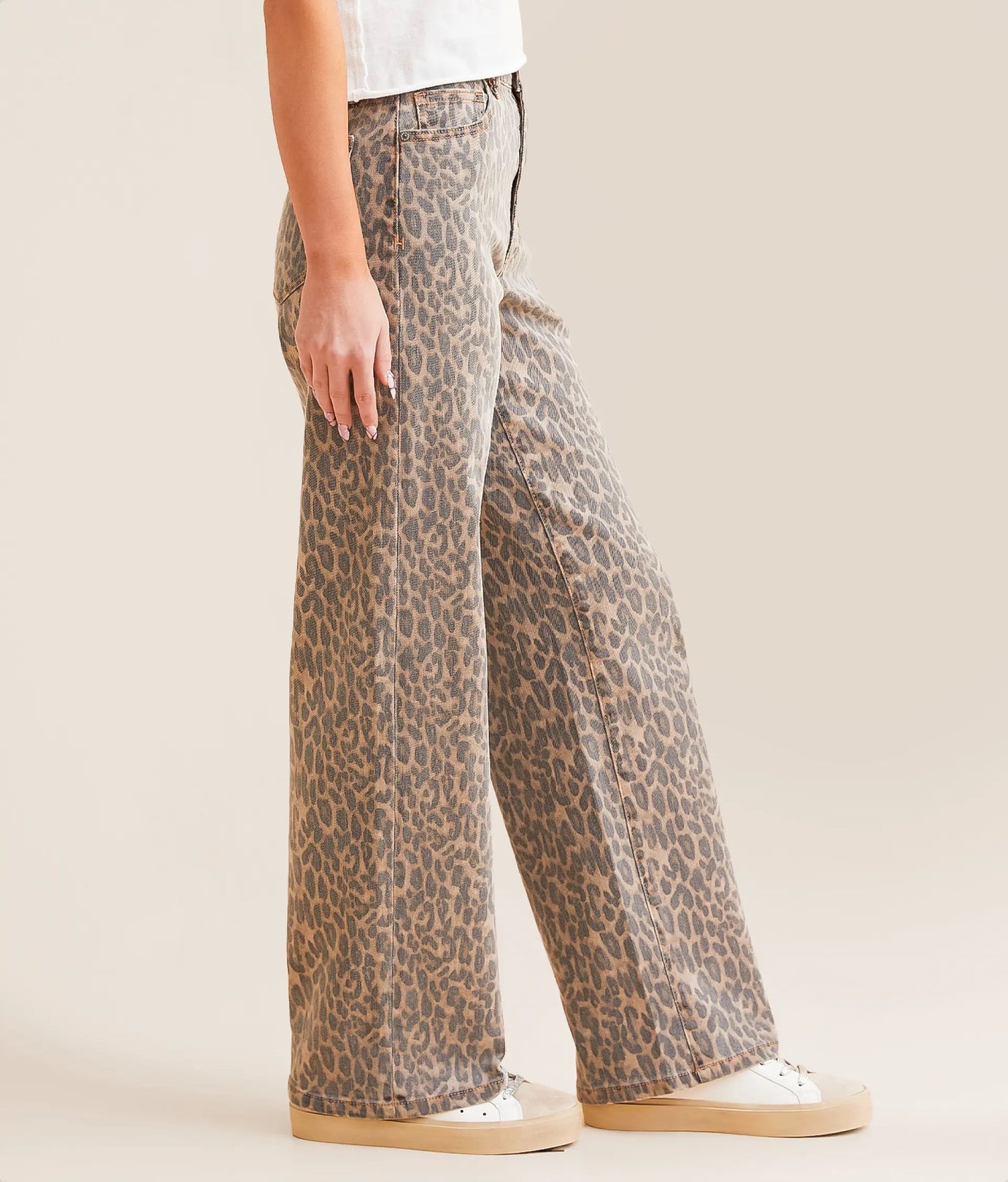 HIDDEN LOGAN LEOPARD JEANS