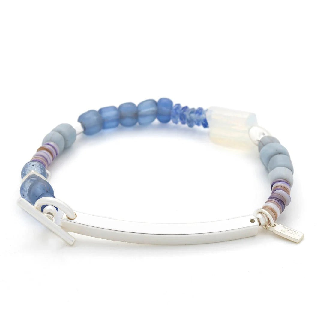 SCOUT CURATED WEARS HIDDEN MESSAGE BRACELET - SILVER