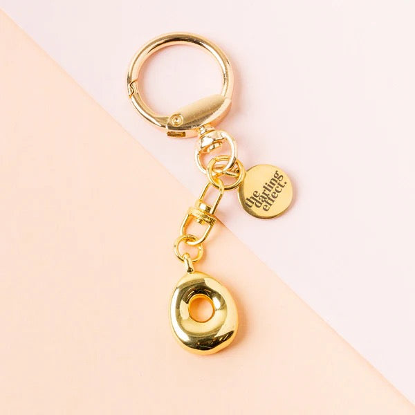 BUBBLE LETTER KEYCHAIN BAG CHARM