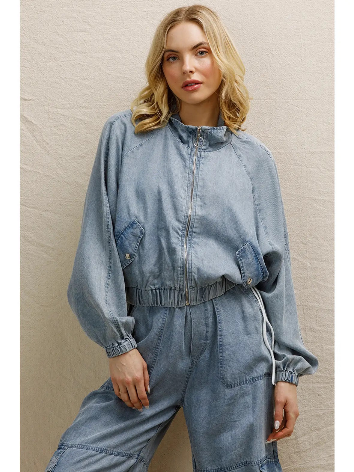 EASY BREEZY BOMBER JACKET