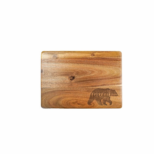 MAMA BEAR ENGRAVED CUTTING BOARD
