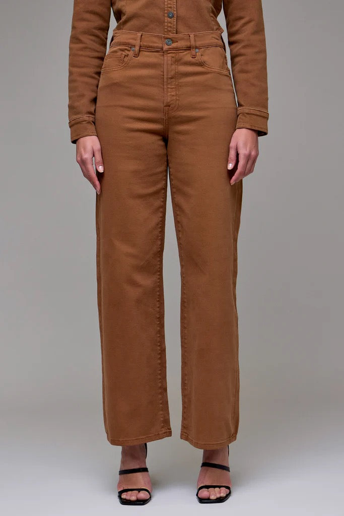 HIDDEN LOGAN TAWNY WIDE LEG JEANS