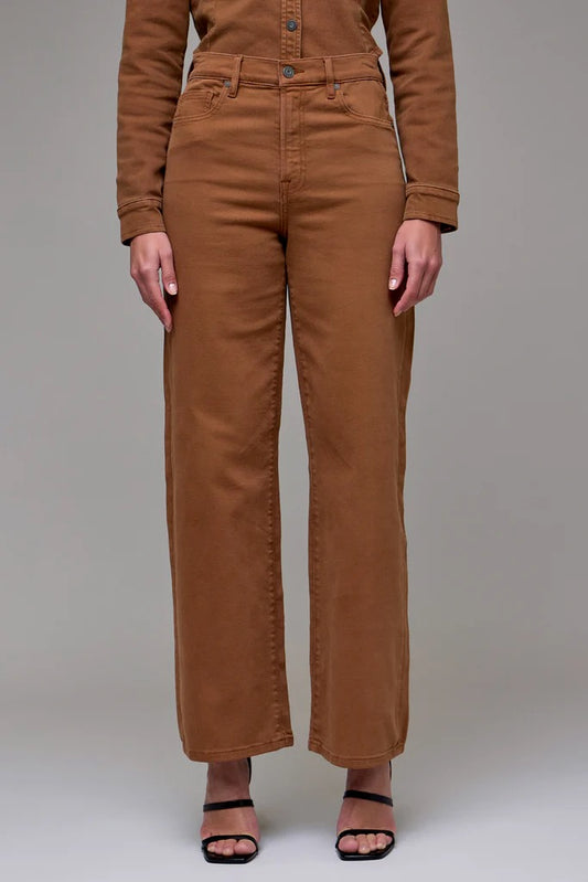 HIDDEN LOGAN TAWNY WIDE LEG JEANS
