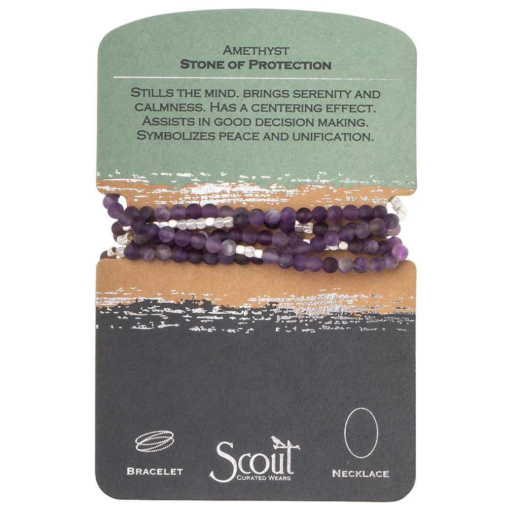 SCOUT STONE WRAP BRACELET/NECKLACE
