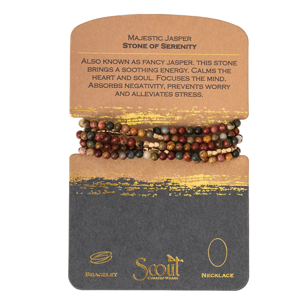 SCOUT STONE WRAP BRACELET/NECKLACE