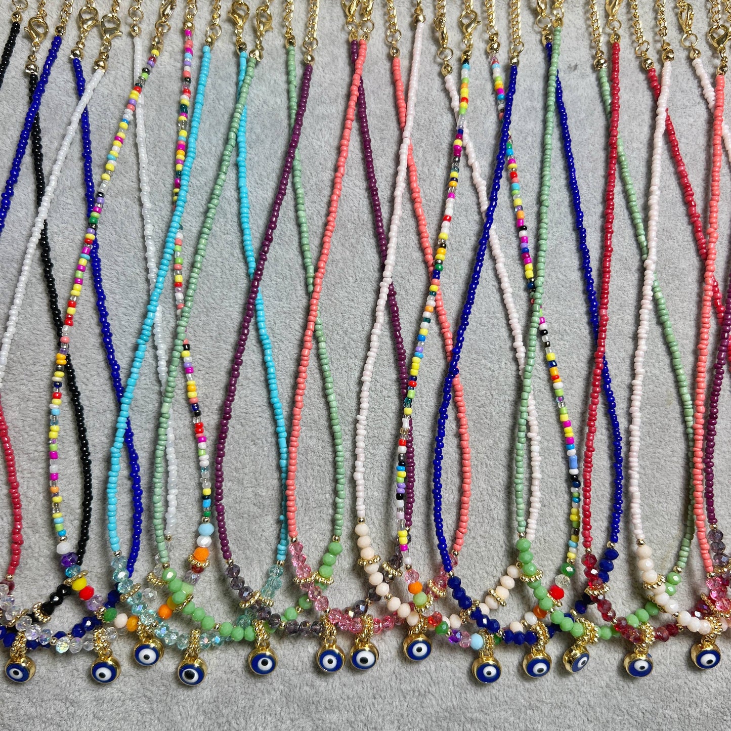Evil Eye Protection Beaded Necklace-Assortment