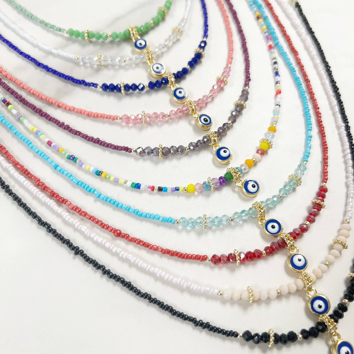 Evil Eye Protection Beaded Necklace-Assortment