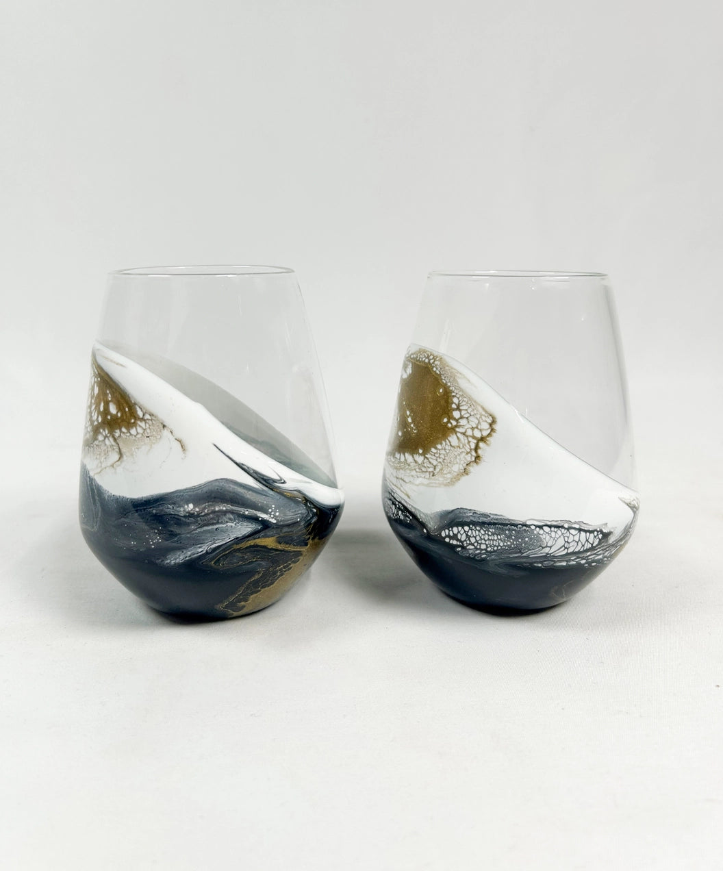 RESIN COATED ENTERTAINING GLASSES