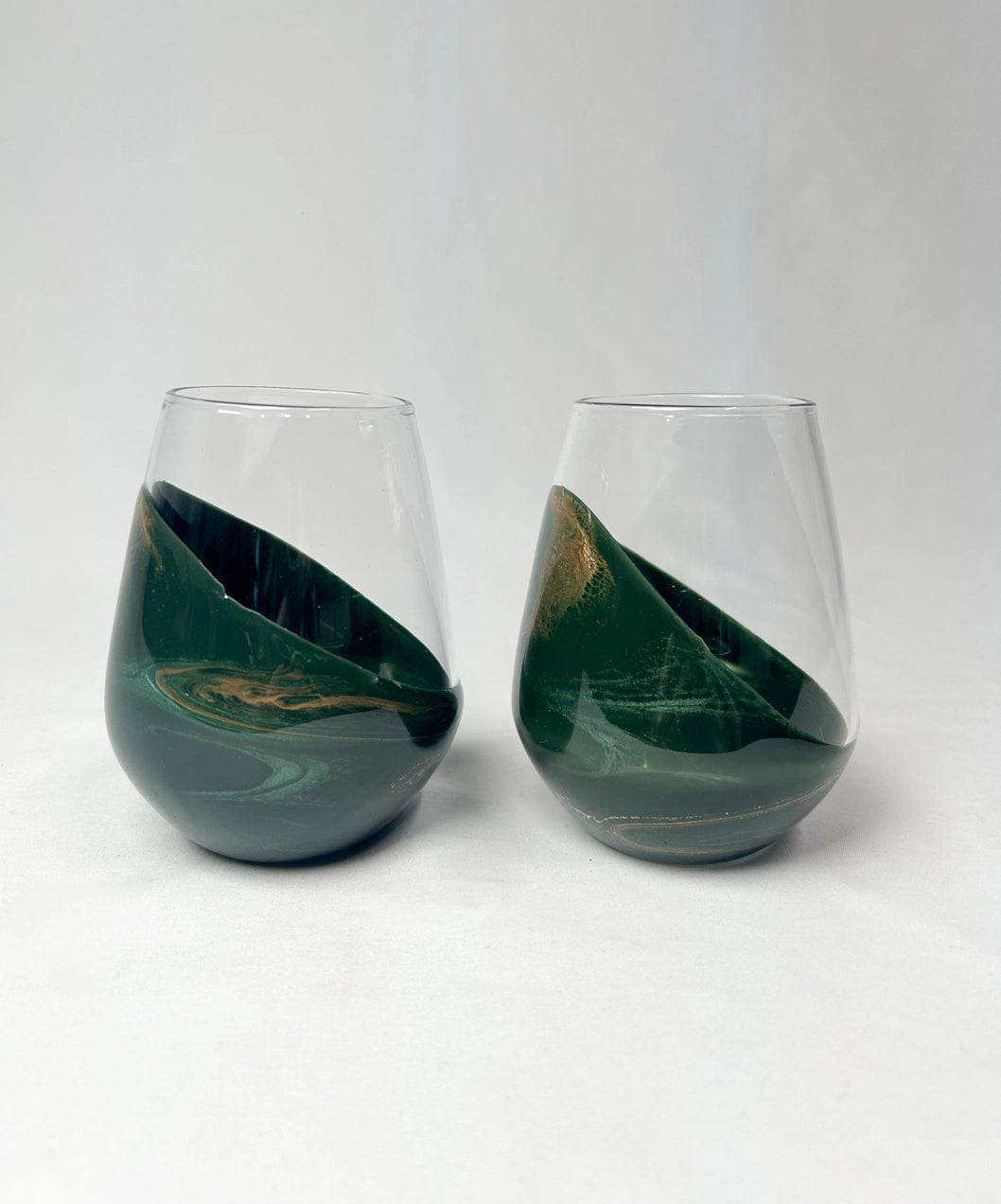 RESIN COATED ENTERTAINING GLASSES