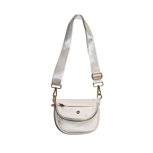 Nylon Crossbody ShoulderBag Eggshell Cream SMALL