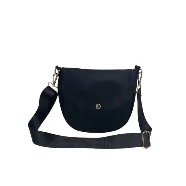 Nylon Crossbody Shoulder Black Bag SMALL