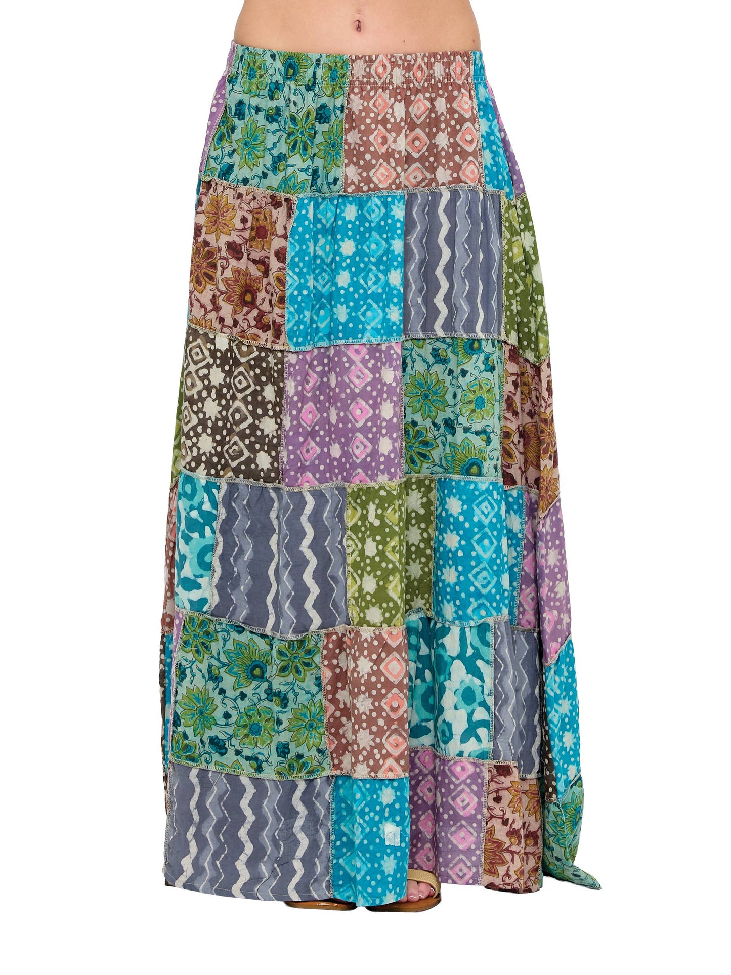 Hippie Skirt Patchwork Floral