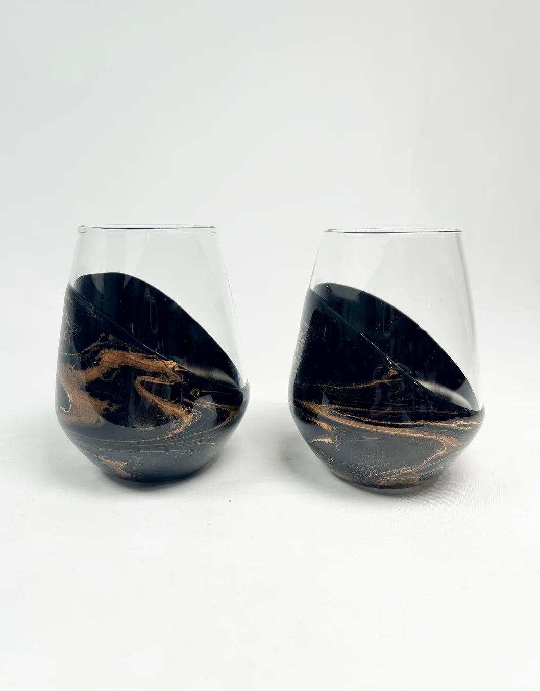 RESIN COATED ENTERTAINING GLASSES